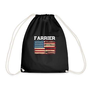 USA Patriotic America Artisan Forgeron - Sac de sport léger - noir - Devant