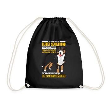 Berner Sennenhund Geschenkideen - Turnbeutel - Schwarz - Vorne