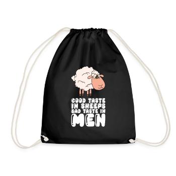 Bon goût chez les moutons Mauvais goût chez les hommes - Sac de sport léger - noir - Devant