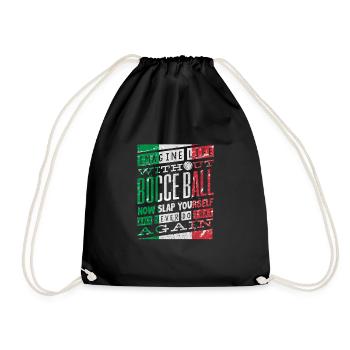 Bocce Ball Player Boules Image Life Without Bocce - Turnbeutel - Schwarz - Vorne