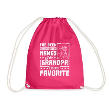 Grandpa is my favorite name - Turnbeutel - Fuchsia - Vorne