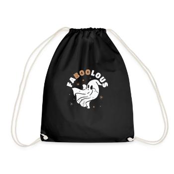 Ghosts Funny Creepy Spooky Fabulous - Drawstring Bag - black - Front