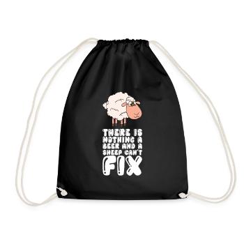 Ce qu’une bière et un mouton ne pouvaient pas faire - Sac de sport léger - noir - Devant