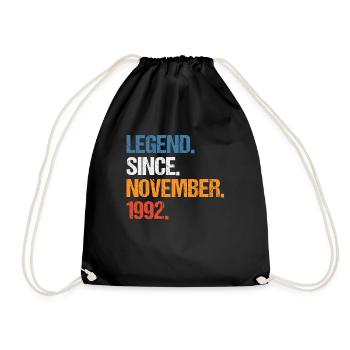 Légende depuis novembre 1992 Anniversaire - Sac de sport léger - noir - Devant