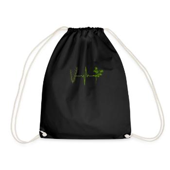 Herbes Jardin Herbes Heartbeat - Sac de sport léger - noir - Devant