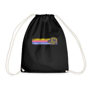 Freight Diesel Train Driver - Drawstring Bag - black - Front