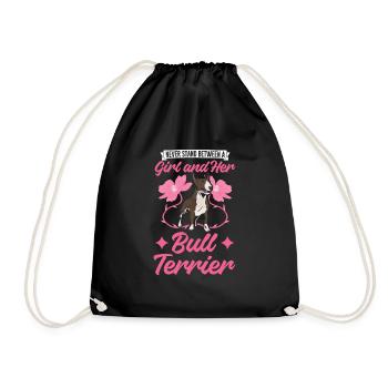Bull Terrier Fille Miniature Bull Terrier - Sac de sport léger - noir - Devant