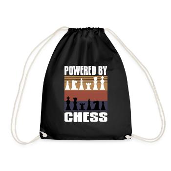 Retro Awesome Chess T-Shirt Present Gift - Turnbeutel - Schwarz - Vorne