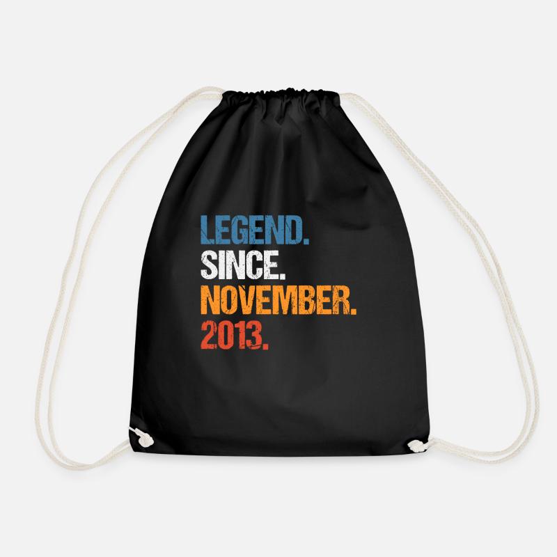 Legend Since November 2013 Geburtstag - Turnbeutel - Schwarz