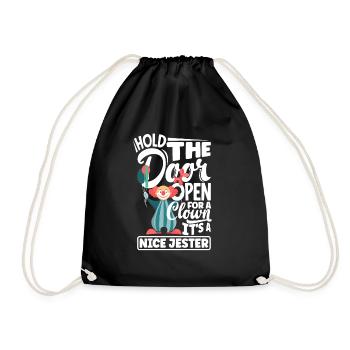Circus Performer Clown - Drawstring Bag - black - Front