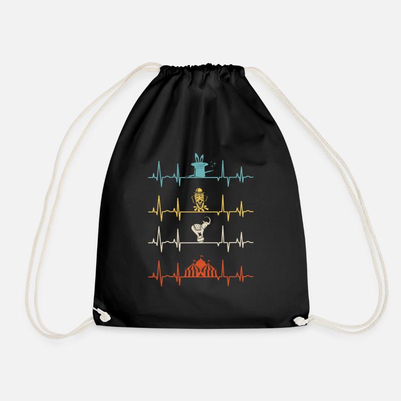 Artiste de cirque Heartbeat - Sac de sport léger - noir