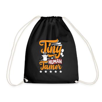 Circus Performer Tiny Human Tamer Funny - Turnbeutel - Schwarz - Vorne