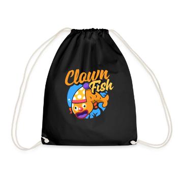 Circus Performer Clown Fish Funny - Turnbeutel - Schwarz - Vorne
