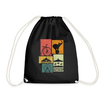 Circus Performer Silhouettes - Turnbeutel - Schwarz - Vorne