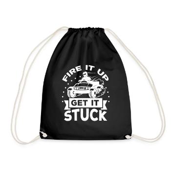 Fire It Up Get it Stuck - Drawstring Bag - black - Front