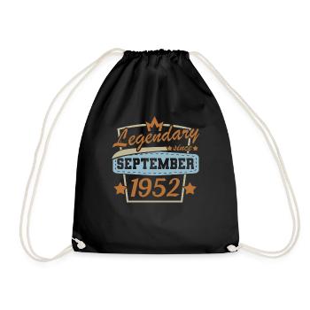 Légendaire depuis septembre 1952 Rétro Anniversaire - Sac de sport léger - noir - Devant