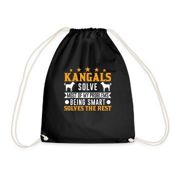 Kangal Dog Anatolian Shepherd Dog - Drawstring Bag - black - Front