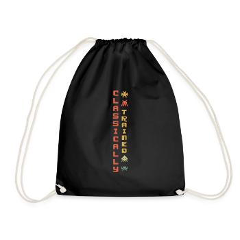 Play Video Game Lover Classic Arcade Gamer Gaming - Drawstring Bag - black - Front