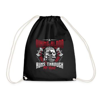 Norse Viking Mythology Design for Viking Warriors - Drawstring Bag - black - Front