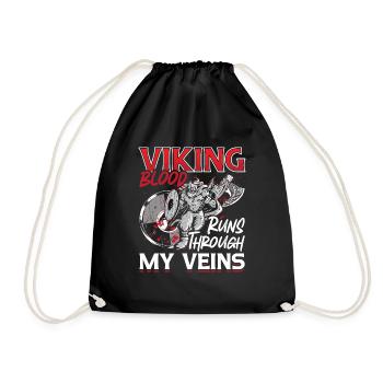 Norse Viking Mythology Design for Viking Warriors - Drawstring Bag - black - Front