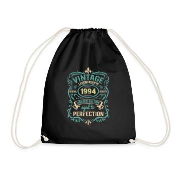Millésime 1984 Original Rétro Vintage Anniversaire - Sac de sport léger - noir - Devant