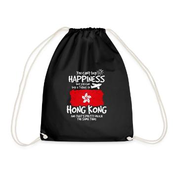 Hongkong - Turnbeutel - Schwarz - Vorne