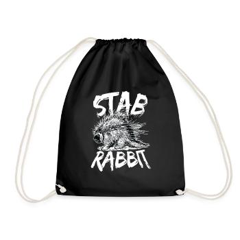 Amoureux des animaux Lapin Rongeurs Porc-épic Animaux - Sac de sport léger - noir - Devant