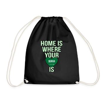Saudi Arabia - Drawstring Bag - black - Front