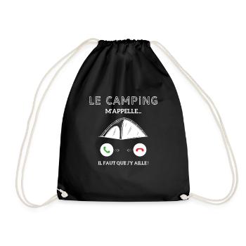 le campagne m'appelle il faut que j'y aille! - Sac de sport léger - noir - Devant
