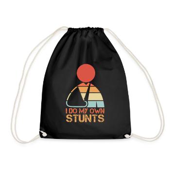 Je fais mes propres cascades qui sont bonnes - Sac de sport léger - noir - Devant