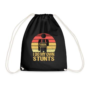 I Do My Own Stunts, The Good One - Drawstring Bag - black - Front