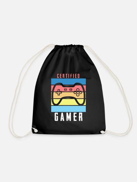 Retro Vintage Certified Game Awesome T-Shirt - Sac de sport léger - noir