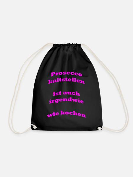 Prosecco - Turnbeutel - Schwarz