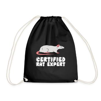Expert certifié en rats - Sac de sport léger - noir - Devant