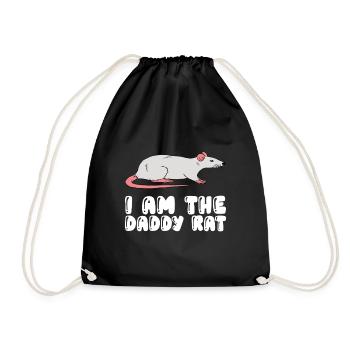 Je suis le père du rat - Sac de sport léger - noir - Devant
