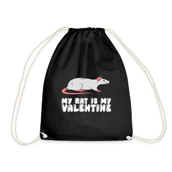 Mon rat est mon préféré - Sac de sport léger - noir - Devant