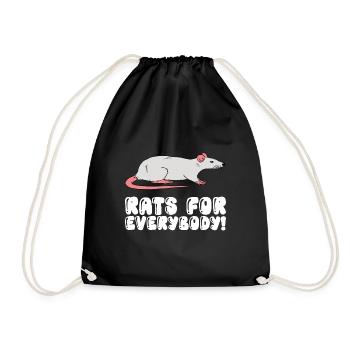 Des rats pour tous - Sac de sport léger - noir - Devant
