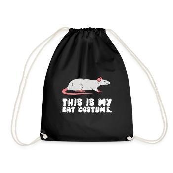 C’est mon costume de rat - Sac de sport léger - noir - Devant