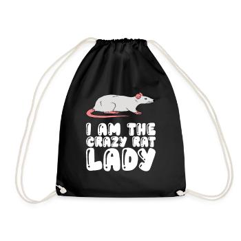 Je suis la femme rat folle - Sac de sport léger - noir - Devant