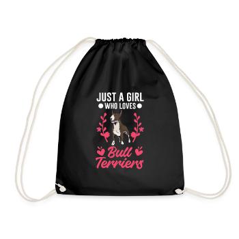 Bull Terrier Fille Miniature Bull Terrier - Sac de sport léger - noir - Devant
