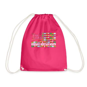 Drapeau du pays Mois du patrimoine hispanique - Sac de sport léger - fuchsia - Devant