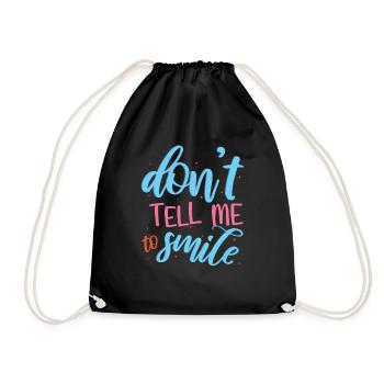 Tell To Smile Féminisme Droits Femmes Égalité - Sac de sport léger - noir - Devant