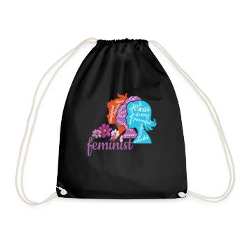 Féminisme féministe intelligent Droits Égalité des femmes - Sac de sport léger - noir - Devant