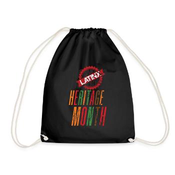 Drapeaux latinos hispaniques Mois du patrimoine hispanique - Sac de sport léger - noir - Devant