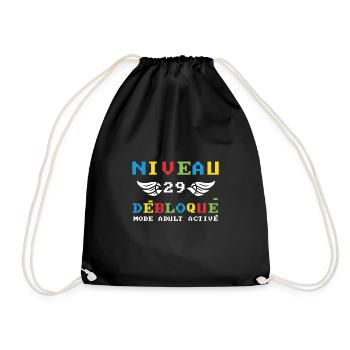 Niveau 29 Débloqué mode adult activé - Sac de sport léger - noir - Devant