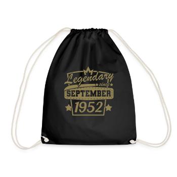 Légendaire depuis septembre 1952 Rétro Anniversaire - Sac de sport léger - noir - Devant