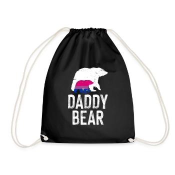 LGBT Rainbow Gay Pride Homo Lesbian Gay - Drawstring Bag - black - Front