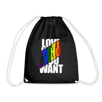 LGBT Rainbow Gay Pride Homo Lesbienne Gay - Sac de sport léger - noir - Devant