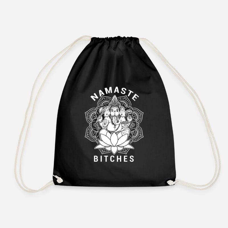 Namastè B... - Drawstring Bag - black