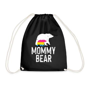 LGBT Rainbow Gay Pride Homo Lesbian Gay - Drawstring Bag - black - Front